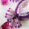 Boucles d’oreille Fuchsia – Image 2