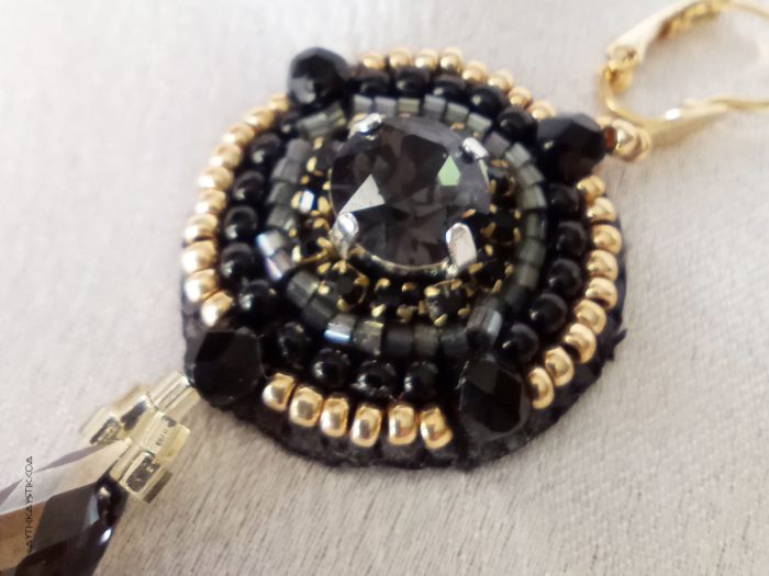 Boucles d’oreille Lune Noire – Image 3
