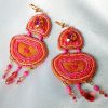 Boucles d’oreille Padparadscha