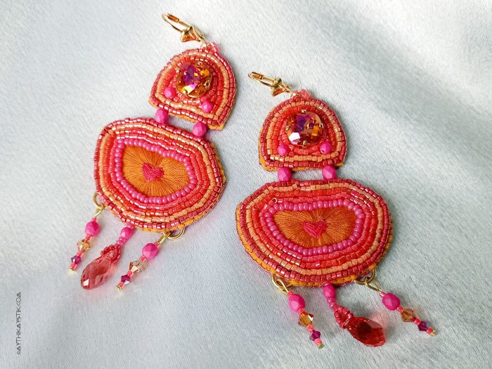 Padparadscha Earrings