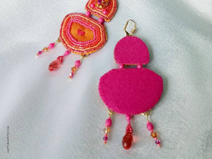 Padparadscha Earrings - Image 4