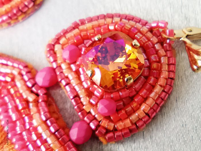 Padparadscha Earrings - Image 3