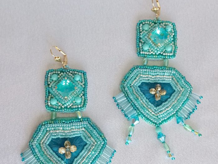 Boucles d’oreille Larmes de sirène – Image 3