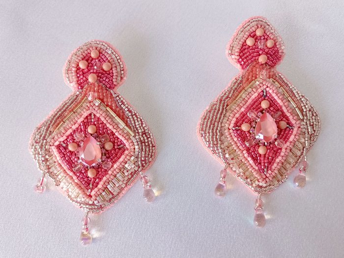 Immortelle Peach Earrings