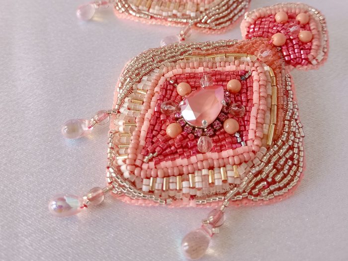Immortelle Peach Earrings - Image 2