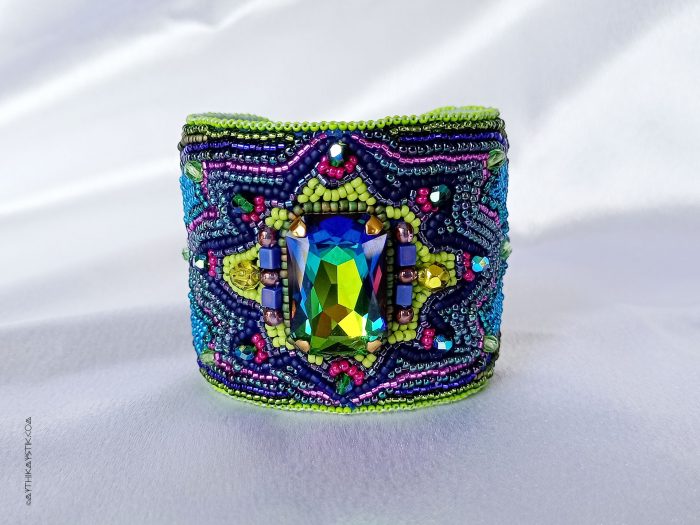Peacock Flower Cuff