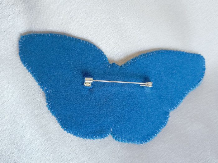 Broche Papillon Bleu – Image 3