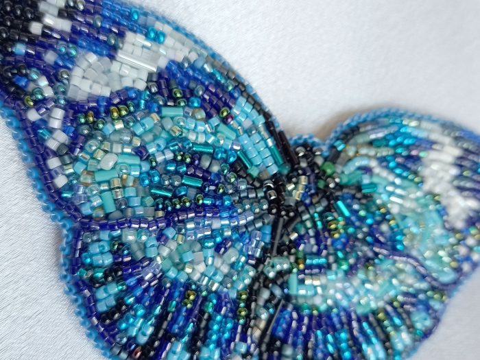 Broche Papillon Bleu – Image 2