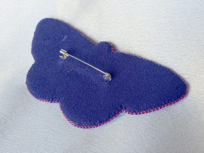 Purple Butterfly Brooch 1 - Image 3