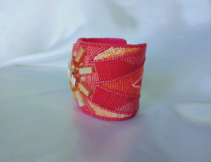 Pink Teardrop Cuff - Image 3