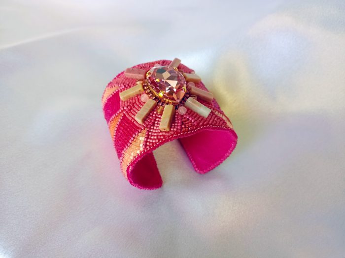 Pink Teardrop Cuff - Image 4