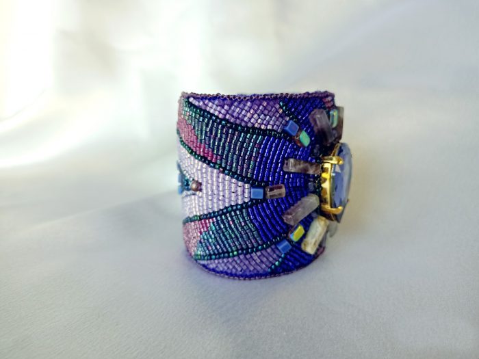 Purple Teardrop Cuff - Image 2