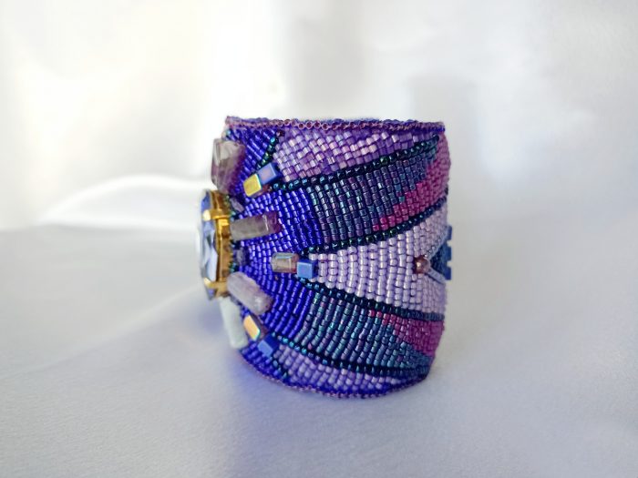 Purple Teardrop Cuff - Image 3