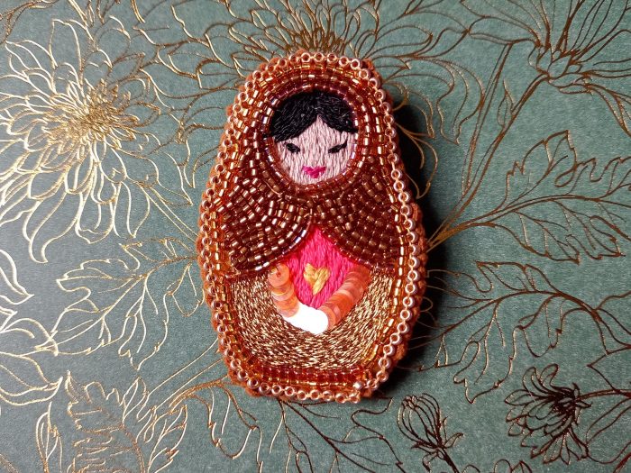 Matriochka Doll Sangeetha Brooch