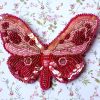 Pink Butterfly Brooch