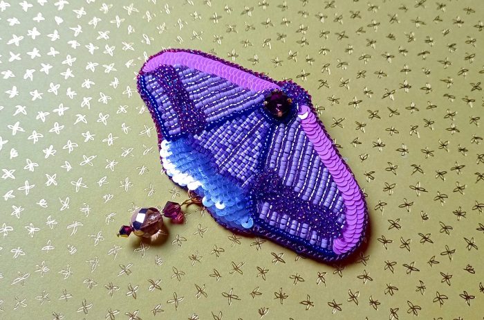 Purple Butterfly Brooch 2 - Image 2