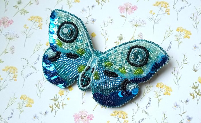 Broche Papillon Bleu 2 – Image 2