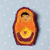 Matriochka Doll Fatima Brooch