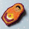 Matriochka Doll Fatima Brooch - Image 2