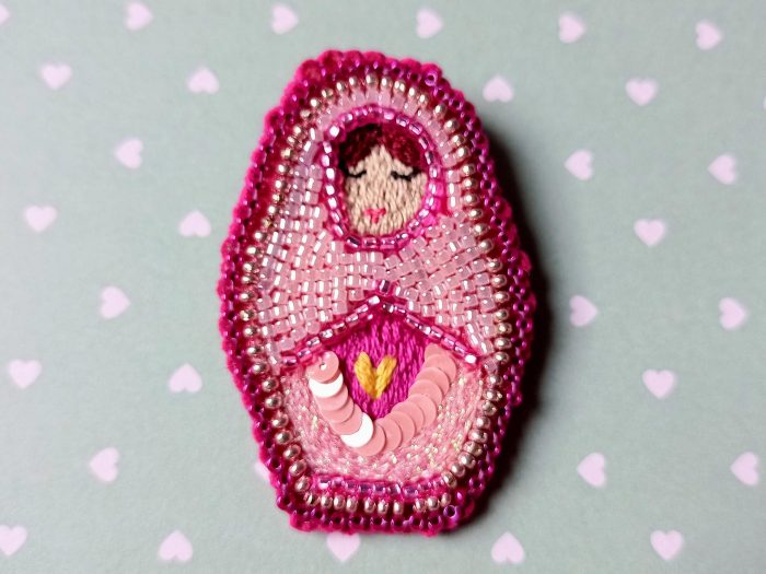 Matriochka Doll Jasmine Brooch