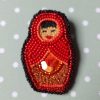 Matriochka Doll Lily Brooch