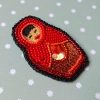 Matriochka Doll Lily Brooch - Image 3