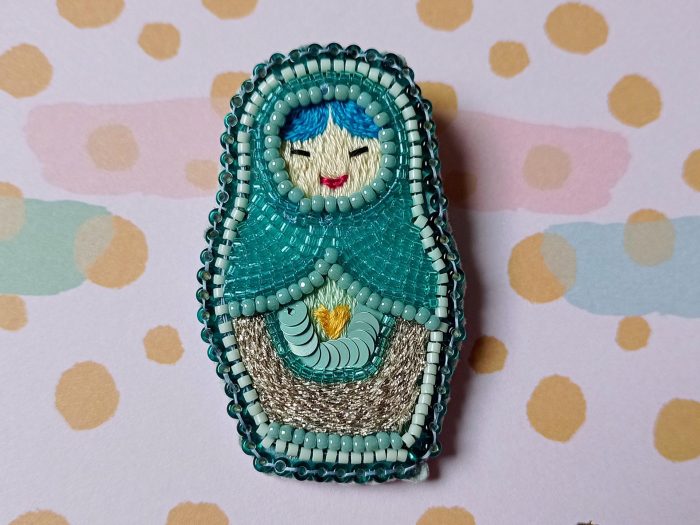 Matriochka Doll Galatea Brooch