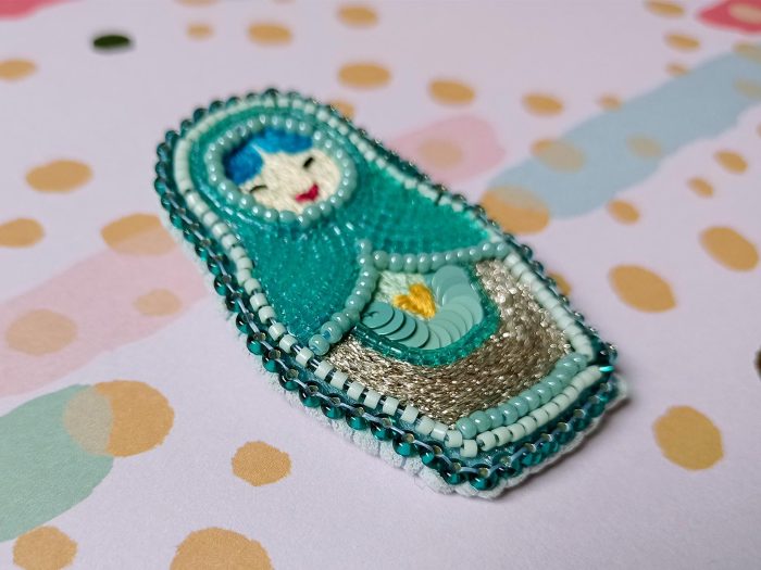 Matriochka Doll Galatea Brooch - Image 3
