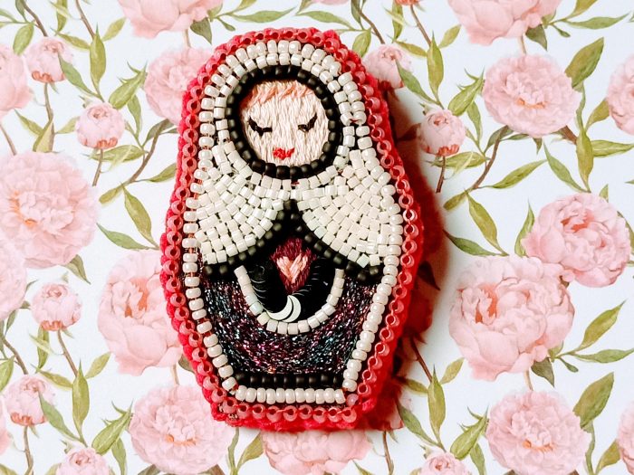 Matriochka Doll Elvira Brooch
