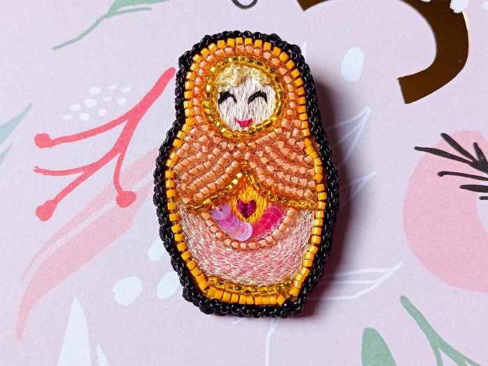 Matriochka Doll Blondie Brooch