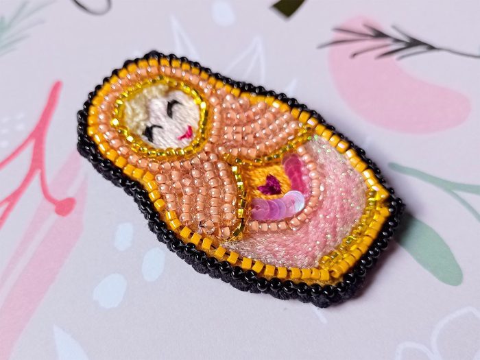 Matriochka Doll Blondie Brooch - Image 2