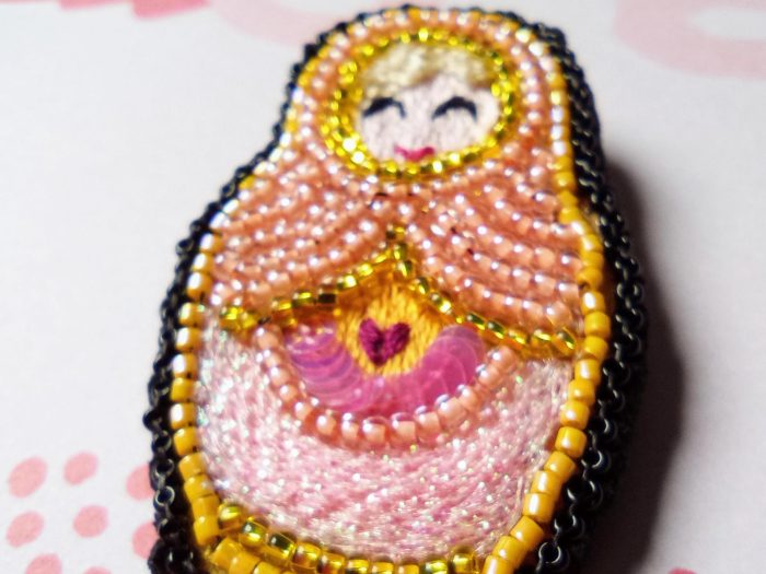 Matriochka Doll Blondie Brooch - Image 5