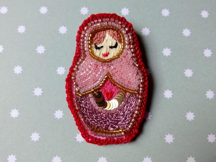 Matriochka Doll Josephine Brooch