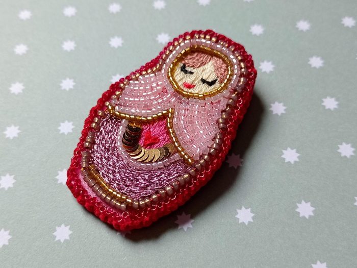 Matriochka Doll Josephine Brooch - Image 3
