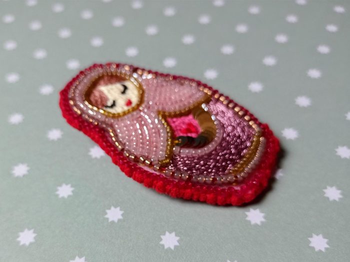 Matriochka Doll Josephine Brooch - Image 2