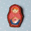 Matriochka  Doll Petronille Brooch