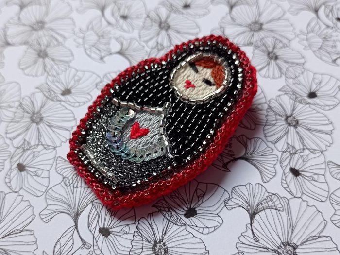 Matriochka Doll Lucretia Brooch - Image 3