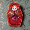 Matriochka Doll Olga Brooch