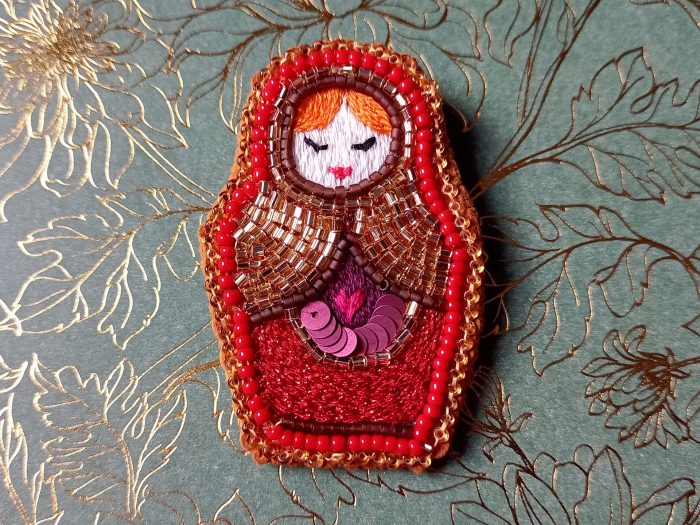 Matriochka Doll Olga Brooch