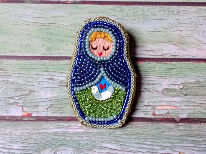 Matriochka Doll Léontine Brooch