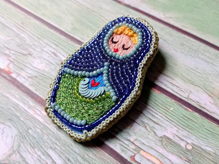 Matriochka Doll Léontine Brooch - Image 3
