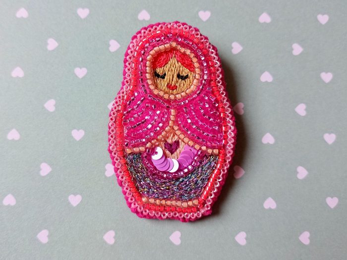 Matriochka Doll Circe Brooch