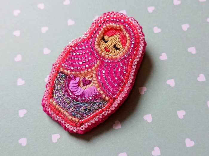 Matriochka Doll Circe Brooch - Image 2