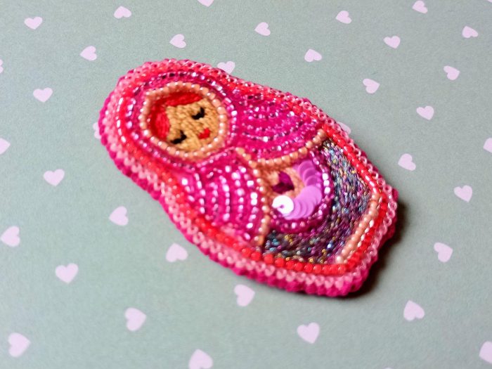 Matriochka Doll Circe Brooch - Image 3