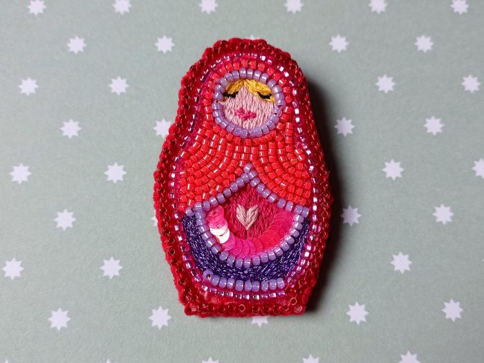 Broche Poupée Matriochka Louison