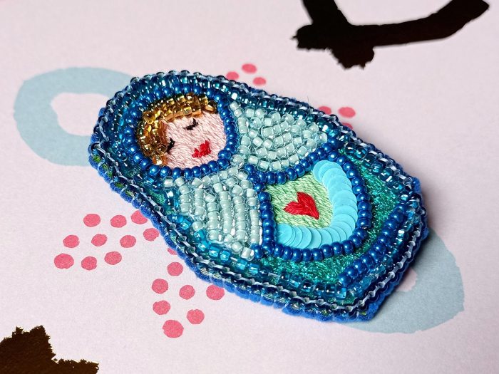 Matriochka Doll Gertrude Brooch - Image 2