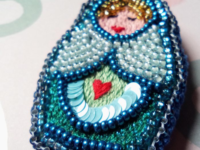 Matriochka Doll Gertrude Brooch - Image 5