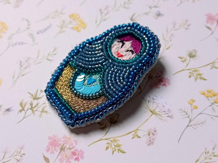 Matriochka Doll Berenice Brooch - Image 2