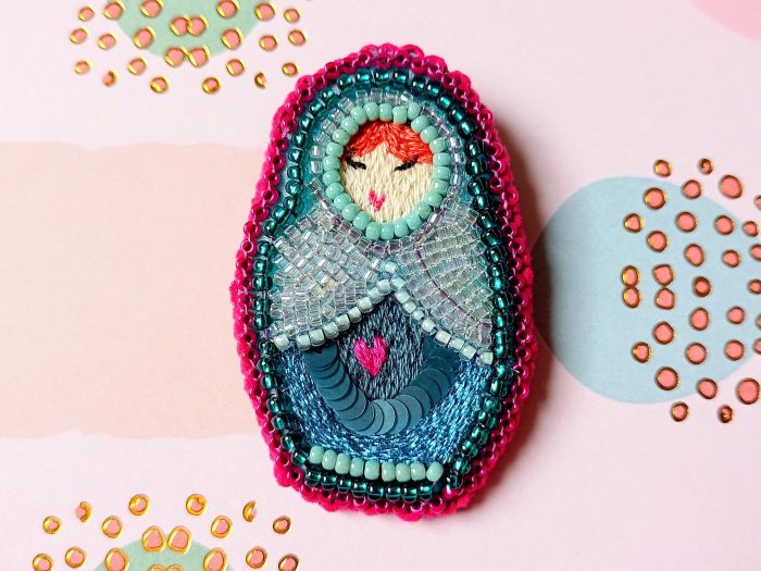 Matriochka Doll Eugenie Brooch