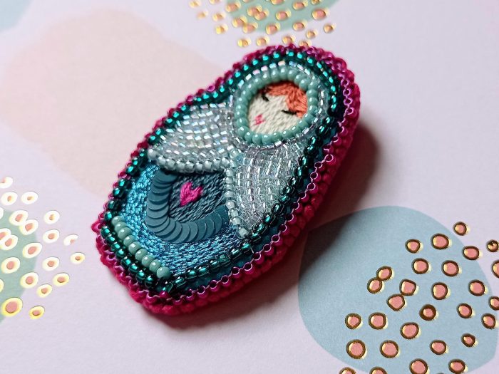 Matriochka Doll Eugenie Brooch - Image 2